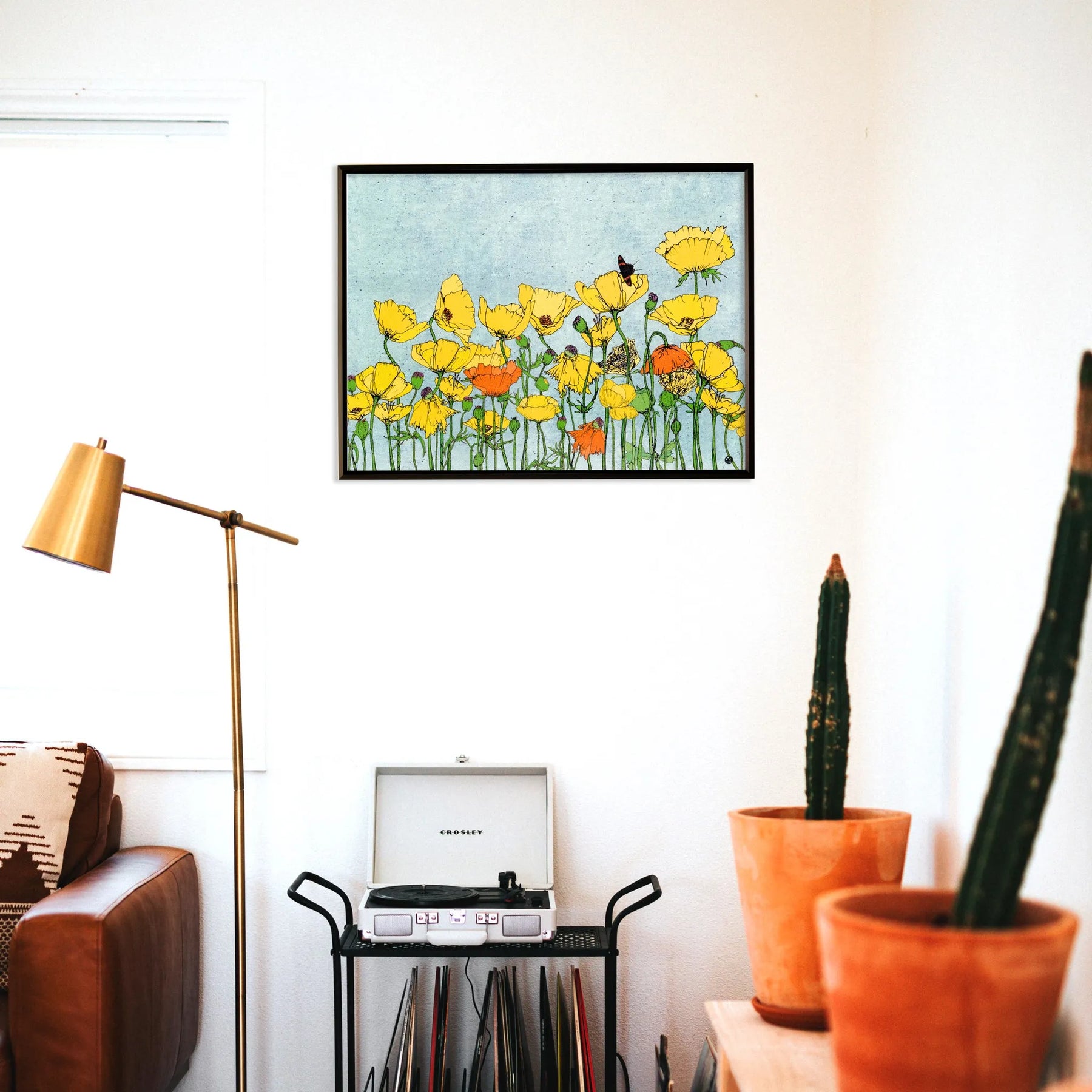 “Poppies_and_swallowtail_butterfly_No.262”